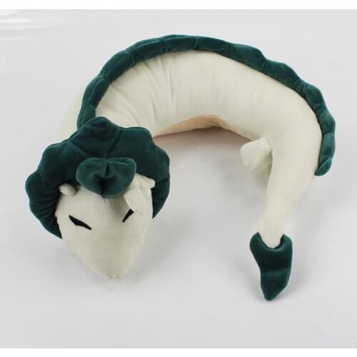 28cm Anime Miyazaki Hayao White Dragon Cartoon Plush Toys Neck Pillow U Shape Plush Stuffed Cushion Doll