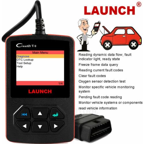 LAUNCH OBD 2 Automotive Goods OBD Engine Scanner Automotriz Tools For Car Workshop Tool Professional Diagnostic Tool Creader V