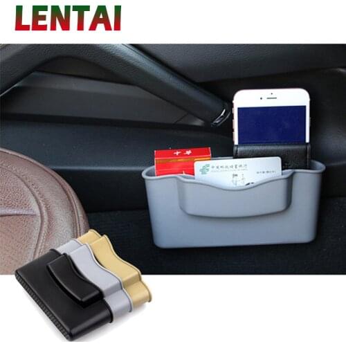 LENTAI 1PC Car Storage Box Auto seat gap box For Mini Cooper Subaru Audi A4 B6 B8 A3 A6 C5 Q3 Honda Civic Nissan Qashqai Juke