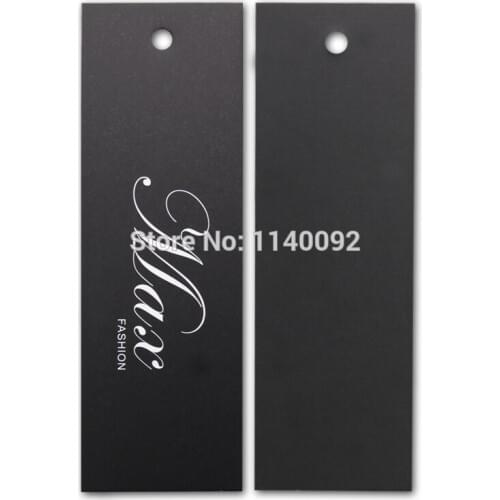 Free shipping customized paper hang tag/garment clothing bag swing tags/labels 500 pcs a lot