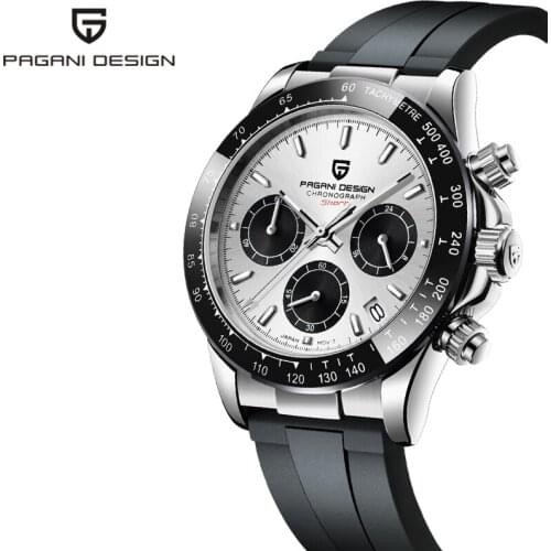 PAGANI DESIGN Fashion Luxury Mens Quartz Watch Chronograph Top Brand Stainless Steel Waterproof 100M Sports Watch Male Relogio