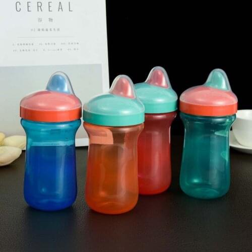 Baby Sippy Bottle Kids Straw Bottle with Handles Child Bottle Milk Water Sippy Cups Children Learn Drinking Water Training Cup