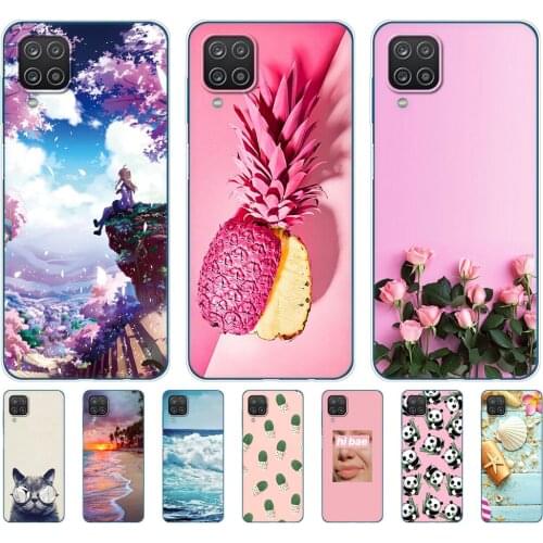 For Samsung A12 Case 6.5 inch Soft TPU Silicon Back Phone Cover For Samsung Galaxy A12 GalaxyA12 A 12 SM-A125F a125 Coque Bumper