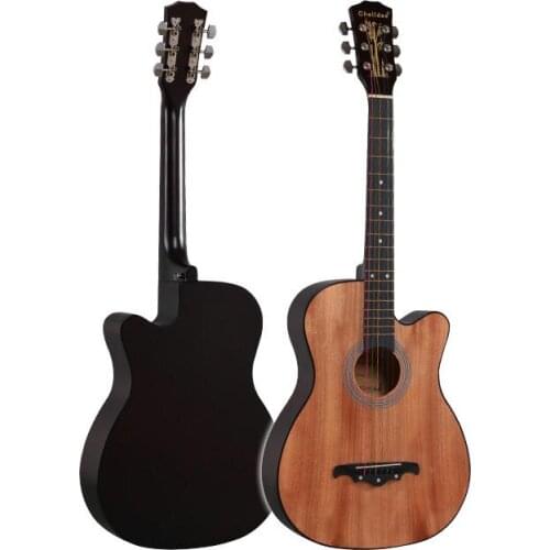 Folk Guitar 38 inch Mahogany Selected basswood sapele wood color beginner beginner guitar children practice guitar toy gift