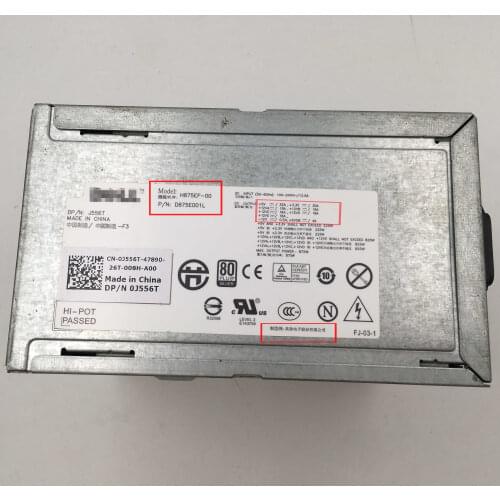 Original Disassemble PSU for DELL T5500 workstation power supply H875EF-00 P/N: D875E001L DP/N 0J556T MAX 875W