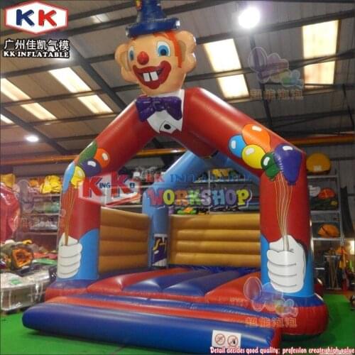 Commercial Clown Bounce House,cartoon clown character inflatable bouncy castle