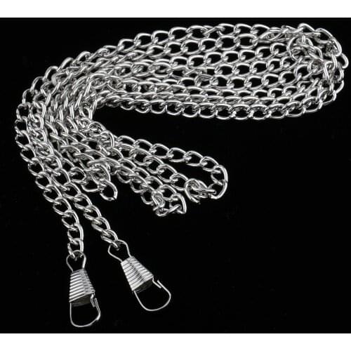 Purse Chain Strap Replacement 47in - Pack of 3, Metal Flat Shoulder Chain for Handbag Clutch Wallet Satchel Crossbody Bag