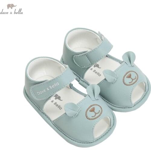 DB17547 Dave Bella summer baby boys fashion cartoon first walkers new born shoes