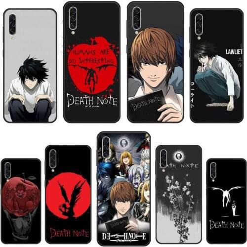 Anime Manga Death Note Notebook Bling Cute Phone Case For Samsung A20 A30 30s A40 A7 2018 J2 J7 prime J4 Plus S5 Note 9 10 Plus