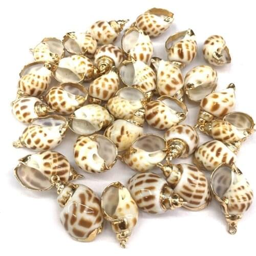 Natural shell fashion conch Pendants Charms Necklace pendant for Jewelry Making DIY Bracelet Necklaces Accessories Size 15x25mm