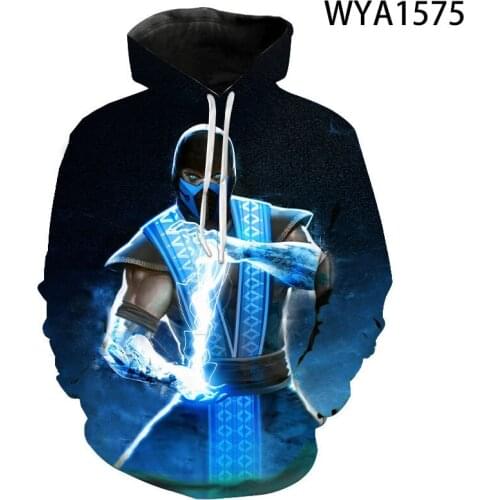 New Casual Mortal Kombat Men Women Children Sweatshirts 3D Printed Pullover Hoodies Long Sleeve Boy Girl Kids Streetwear Jacket