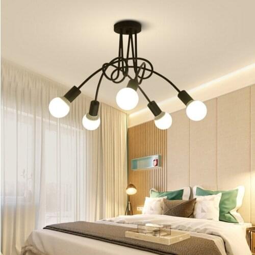 Ouyang Chens new style creative lamp office chandelier simple iron art lamp room lamp bedroom lamp ceiling lamp