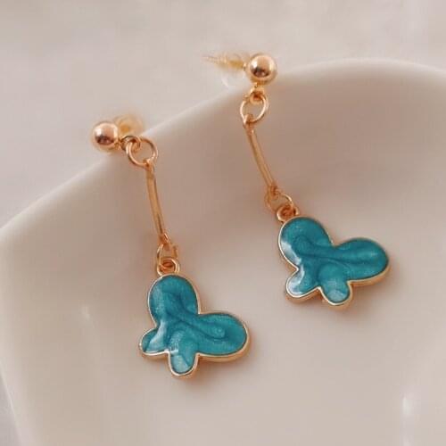 New style hot sale fashion cute butterfly earrings gifts for girls