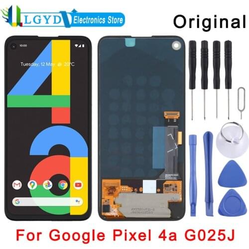 Original LCD Screen and Digitizer Full Assembly for Google Pixel 4a / G025J