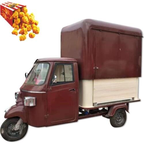 Ape Piaggio Lifting and Movable Three Wheels Truck Electric Food Tricycle Coffee Food Carts