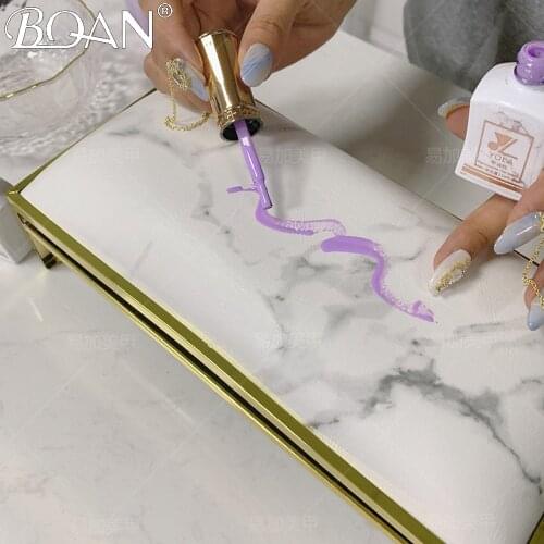 BQNA Marbling Manicure Hand Pillow Nail Arm Rest Cushion Manicure Table Mat Arm Wrist Hand Rest Salon Cushion
