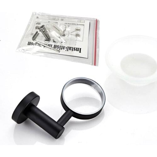 Portable Soap Dish Holder Wall Mounted Soap Storage Tray Bathroom Soap Oragnizer Holder Black for Home Kitchen Bathroom