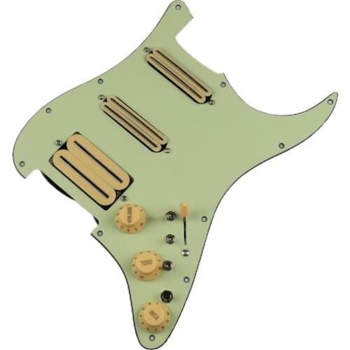 Pre-wired Loading Pickguard Guitar Pickup Humbucker Pickup Alnico 5 HSS Wiring Harness Push-pull Single Cut Kit For Strat