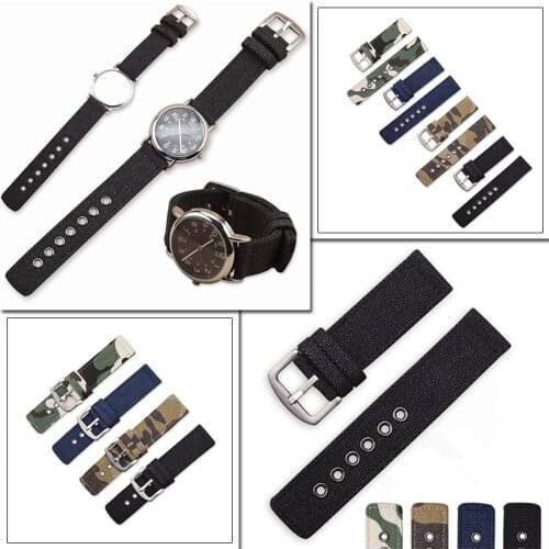 Nylon Watchband 18mm 20mm 22mm 24mm Canvas Camouflage Watch Strap Band Watches Accessory Montre Pulseira Relogio Correa Reloj
