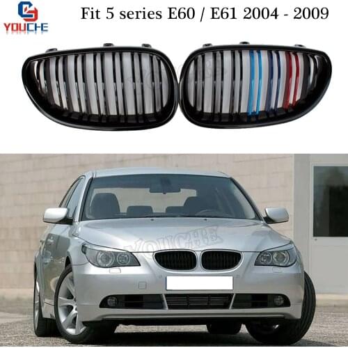 E60 Front Bumper Grille Kidney Grill Mesh for BMW E60 E61 Sedan Estate 2004 - 2009 520i 525i 528i 530i 535i 540i 545i 550i M5