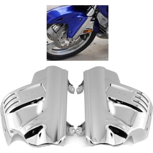 With airbag Front Suspension Shock Cover Side Fender Lower Fork Shield Fairing Guard for Honda GL Goldwing 1800 GL1800 2001-2011
