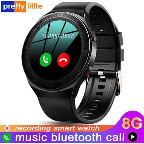 M-T3 Smart Watch Men 8G Memory Music Bluetooth Call Smartwatch Full Touch Screen Waterproof Recording Bracelet For IOS Android