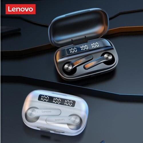 Lenovo QT81 Earphone Wireless Bluetooth 5.0 Headphones AI Control Gaming Headset Stereo Bass Noise Reduction With Mic