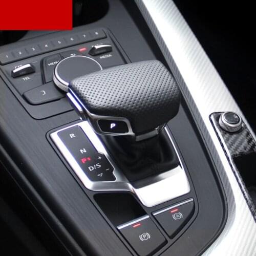 Car styling Punched handball Gear Shift cover to modify the sport style covers for sporty Audi A4L B9 A5 Q7 2017 Accessories