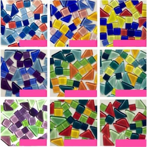 100g/300g Colorful Glass Crystal Stone Craft Mosaic DIY children handmade creative Craft Art