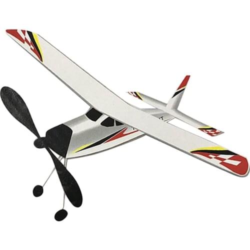 12' Rubber Band Windup Plane Kit Educational Toy Gifts for Kids and Children