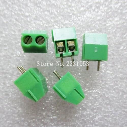 20PCS/LOT Terminals KF350-3.5-2P KF350-2P 300V 10A Screw 2Pin 3.5mm Straight Pin PCB Screw Terminal Block Connector 24-18AWG