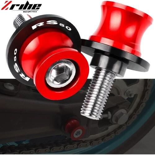 Motorcycle Accessories CNC Aluminum Swingarm Spools Slider 6MM 8MM Stand Screws For Aprilia RS50 2007-2013 2008 2009 2010 2011