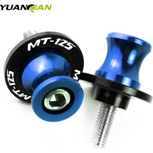 Motorcycle accessories MT-125 Swingarm Sliders Spools M6 Stand Screws Cover For YAMAHA MT125 MT 125 MT-125 2015 2016 2017 2018