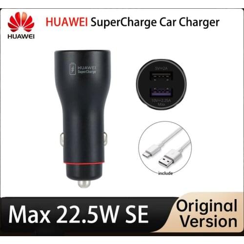 HUAWEI Car Supercharge Fast Charging 22.5W Max Car Charger 5A 22.5W Quick Charger With USB Type C Cable For Mate40 Phone 12