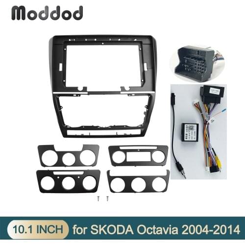 10.1 INCH Car Radio Fasica for SKODA OCTAVIA 2004-2014 Stereo DVD CD Panel Player Dash Refitting Installation Surround Kit Bezel