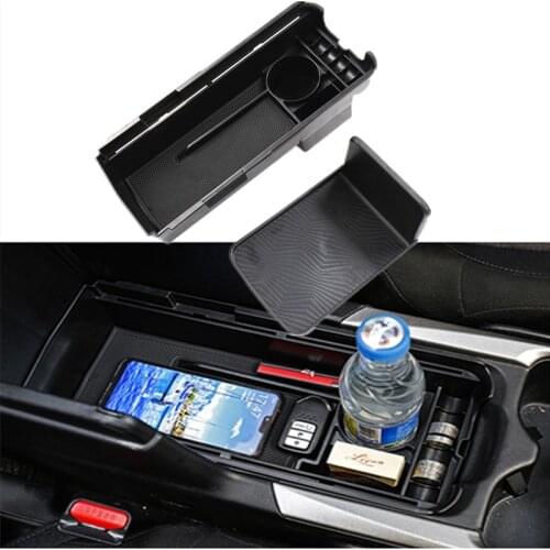 Car Styling Inner Secondary Storage Glove Box Organizer Container Car Center Console Armrest Tray For Honda CRV CR-V 2017 2018
