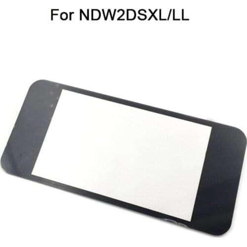Black/white New Cover Parts For NEW2DSXL/LL Protecitve Glass For New2dsxl new2dsll Top Lcd Protecive Cover