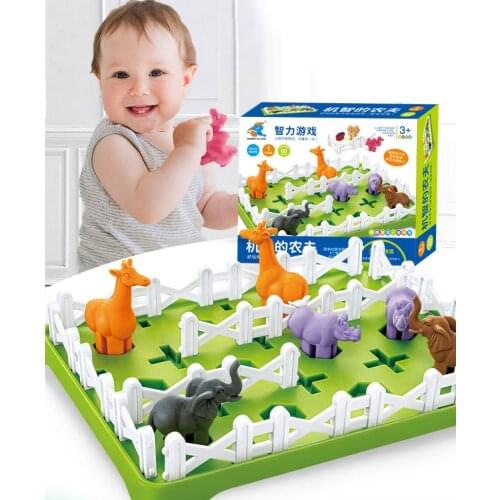 Children Early Education Toys Smart Farmer Table Game Thinking Focus IQ Puzzle Kids Toys Family Logic Board Games