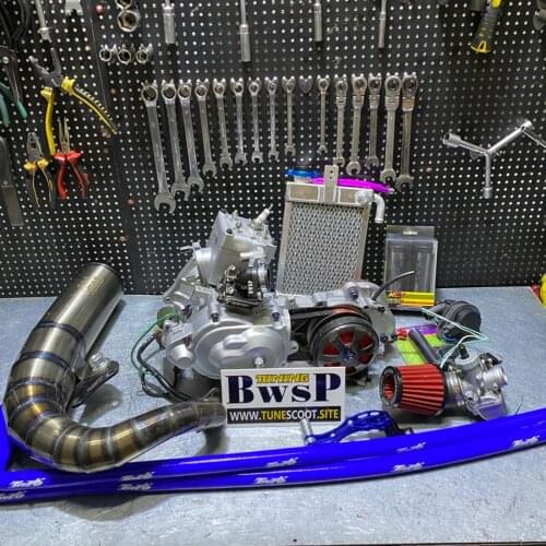 DIO50 AF24 AF27 Engine 125cc Complete Kit Big Bore Cylinder 54mm Crankshaft 52.6mm Variator Clutch BWSP Perfomance Motor Dio 50