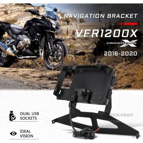 For Honda VFR1200X Crosstourer VFR 1200 X 2016 - 2020 2019 Motorcycle GPS SMART PHONE Navigation GPS Plate Bracket Adapt Holder