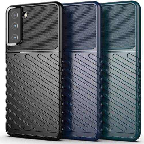 For Samsung Galaxy S21 Plus 5G Case Soft Silicone Shockproof TPU Bumper Rugged Armor Phone Cover For Samsung S21 Plus 5G Case