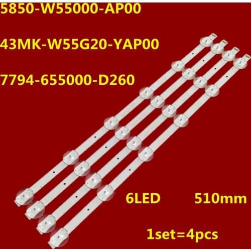 For Skyworth 55M9/55G20/5850-W55000-AP00 43MK-W55G20 YAP00LED Backlight Bar 6 Light