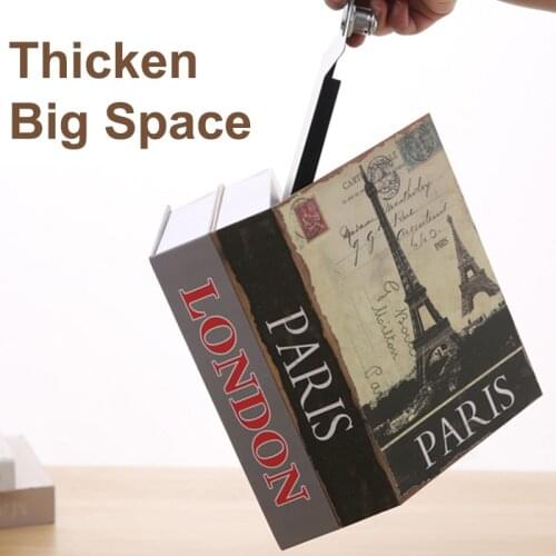 Double-layer Simulation Book Safe Key Lock Creative Piggy Bank Hidden Security Safe Box Secret Book Safes