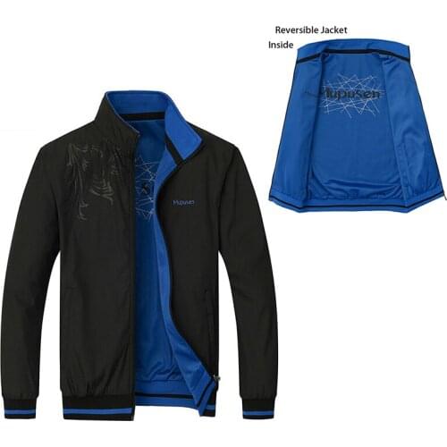 2021 Reversible Man Jacket For Autumu Spring Two Side Wear Outdoor Tops High Quality Male Clothing