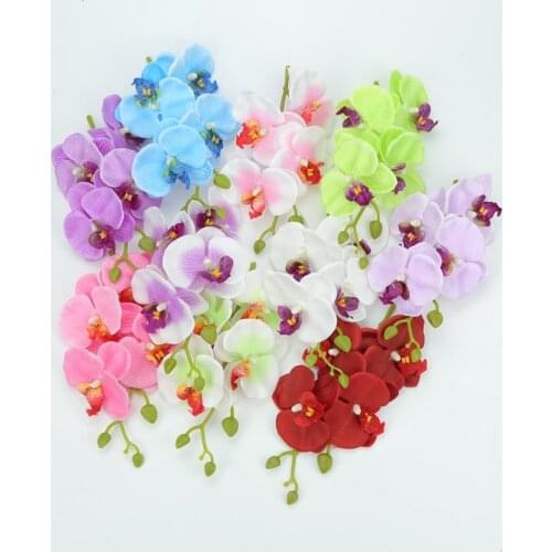 1pcs Artificial Flowers Moth Orchid Butterfly Orchid for new House Home Wedding Festival Decoration fake simulation flower