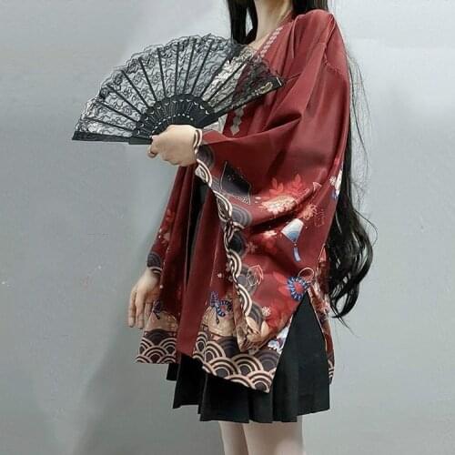 Kimonos Yukata Japanese Kimono Women Traditional Cardigan Thin Samurai Cosplay Costume Clothing Summer Jacket Kimono Shirt Haori