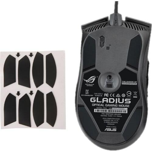 2 Set 0.6mm Thickness Mouse Feet Mouse Skates for ROG Gladius P501 X5QC