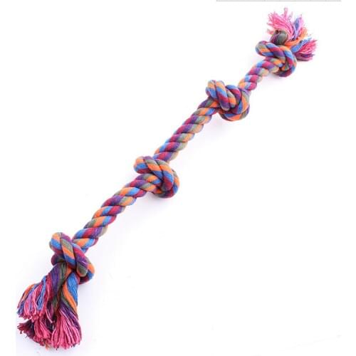 Dog bite rope toys pet grind tooth toys Molar Rope cotton rope material harmless dogs tooth cleaning toys pet dog rope toys 49cm