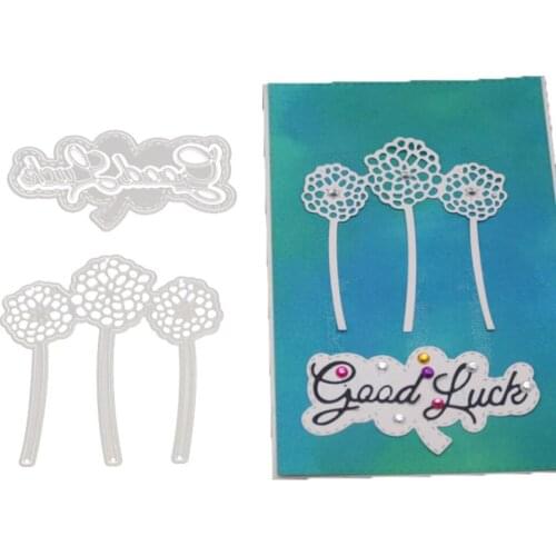 Good Luck Metal Cutting Dies Dandelion Stencils for DIY Scrapbook Photo Album Paper Card Decorative Craft Embossing Die New