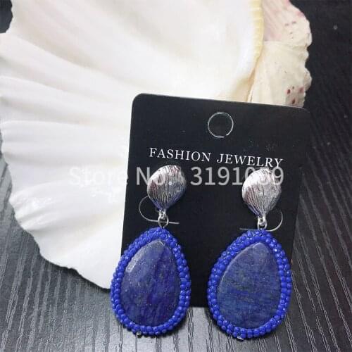 Fashionable individual character is exaggerated drop green gold pulls the costly earring pendant